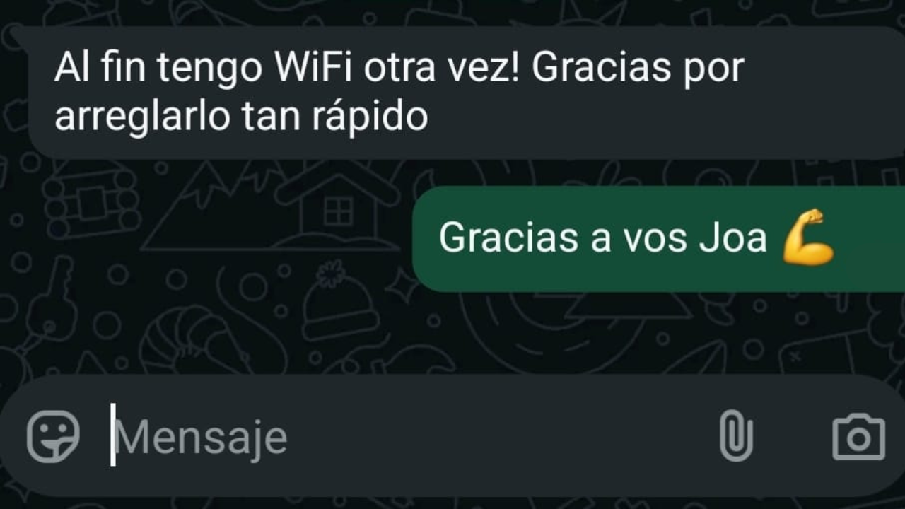 Joa recuperando su conexión WiFi